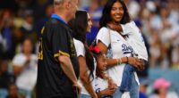 Kobe Bryant's daughter Natalia tosses first pitch on 'Lakers Night