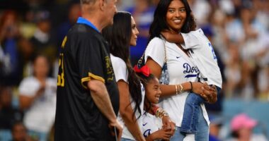 Kobe Bryant's daughter Natalia tosses first pitch on Lakers Night at Dodger  Stadium –