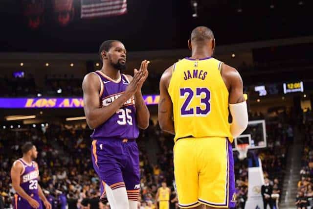 Kevin Durant, LeBron James, Lakers, Suns