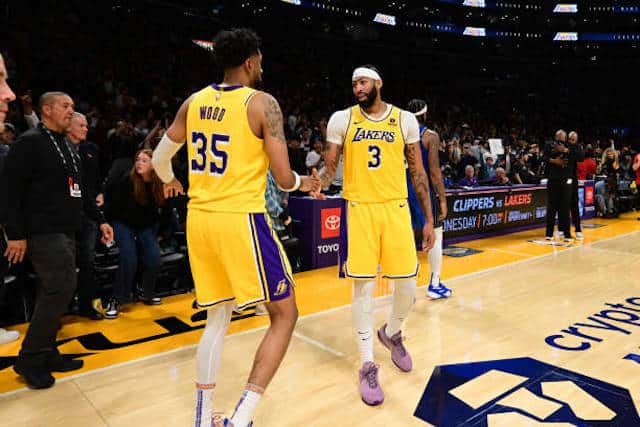 Christian Wood, Anthony Davis, Lakers