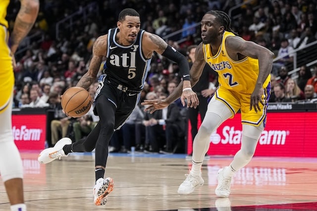 The Hawks’ Dejounte Murray remains the top target but is also interested in several Nets players