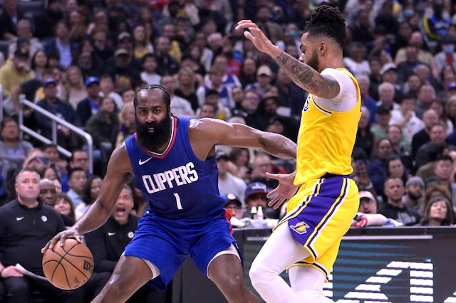 D'Angelo Russell, James Harden. Lakers, Clippers