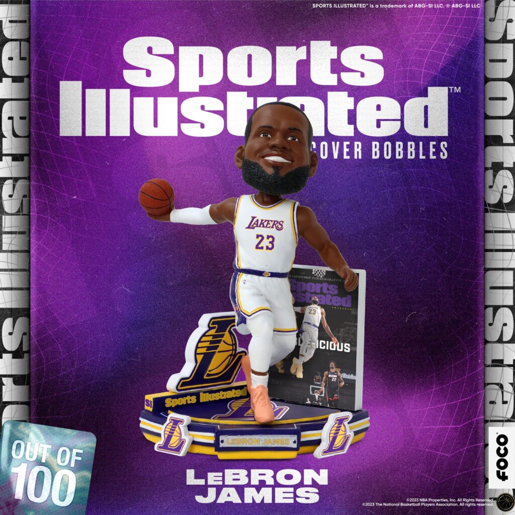 LeBron James, Sports Illustrated cover, FOCO bobblehead