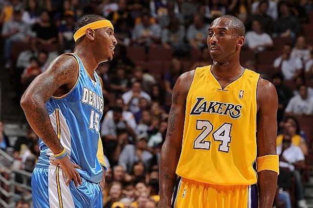 Carmelo Anthony, Kobe Bryant, Lakers, Nuggets