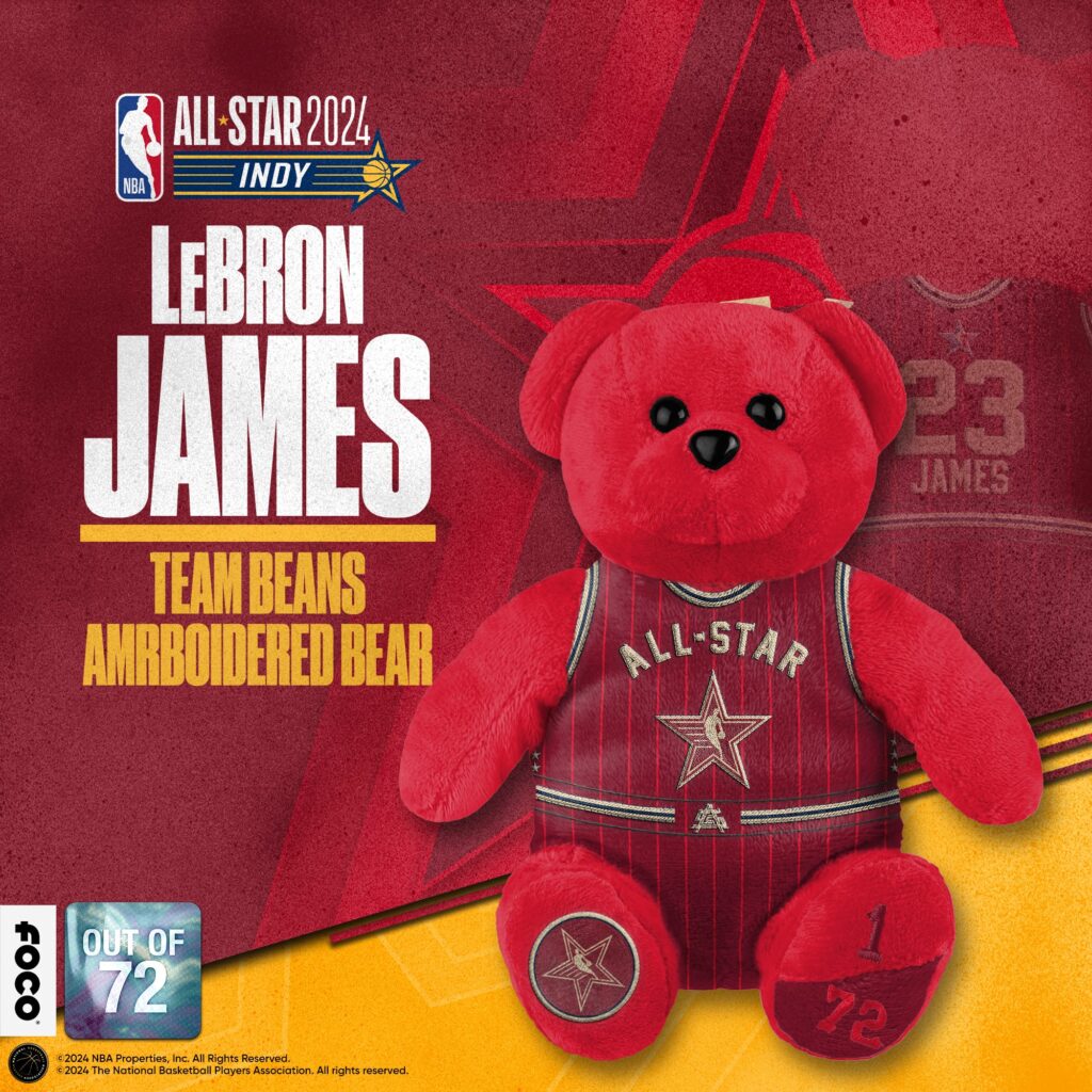 LeBron James bear, 2024 NBA All-Star Game, FOCO
