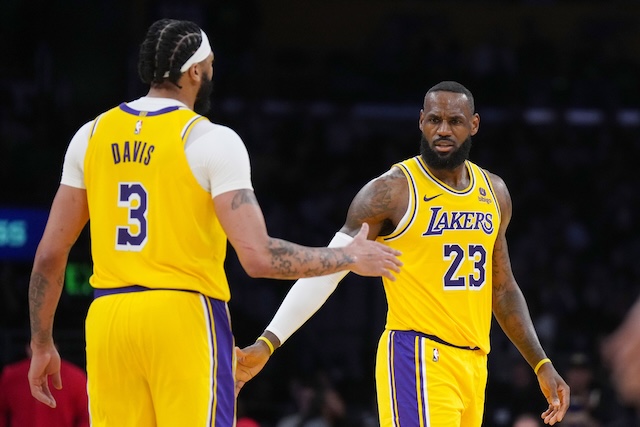 LeBron James & Anthony Davis Credit Rest Of Lakers For Stepping Up In  Play-In Tournament Victory Over Pelicans