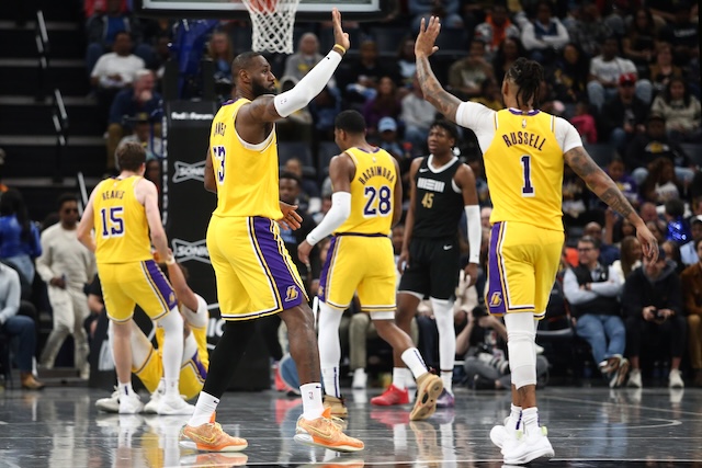 LeBron James, D'Angelo Russell, Lakers
