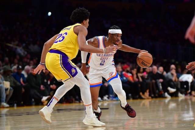 Spencer Dinwiddie, Shai Gilgeous-Alexander, Lakers, Thunder
