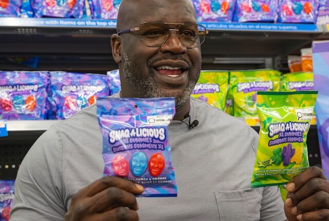 Lakers legend Shaquille O'Neal's Shaq-A-Licious XL Gummies, launched in partnership with The Hershey Company