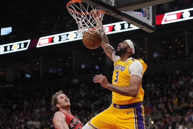 Recap: Anthony Davis & LeBron James Lead Lakers To Win Over Raptors